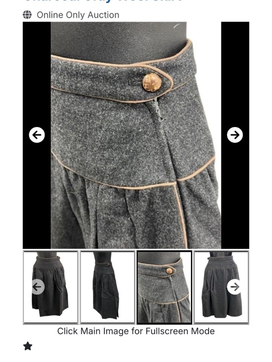 Vintage Saint Laurent wool skirt - Picture 3 of 6